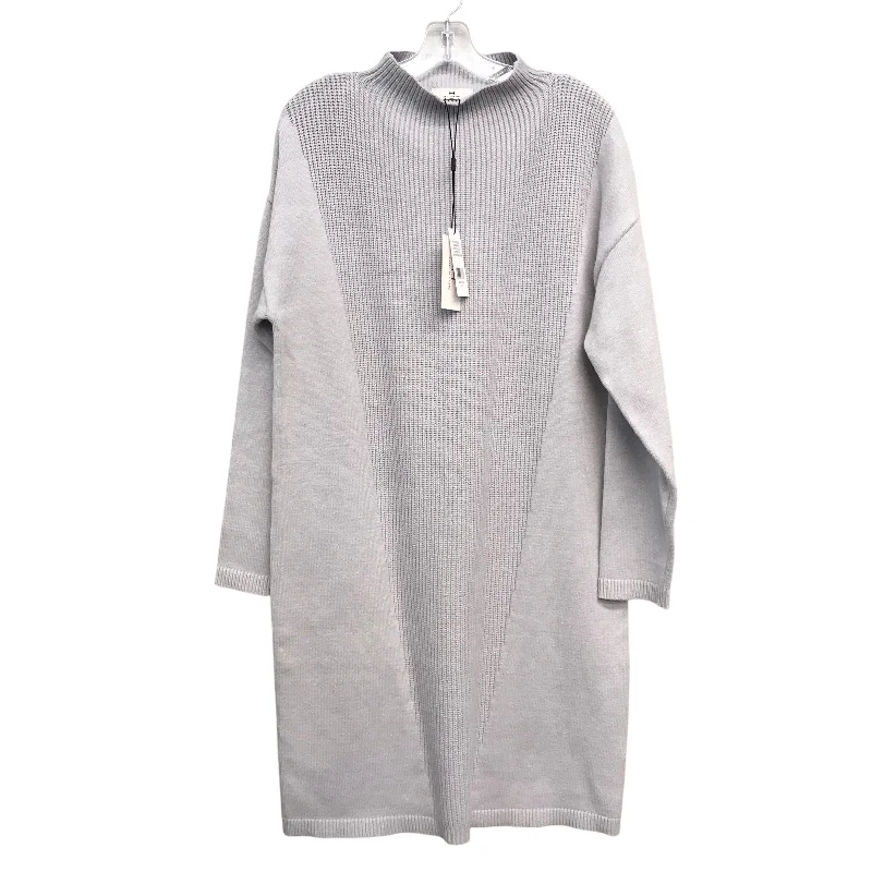 Dress Sweater By H For Halston In Grey, Size:L