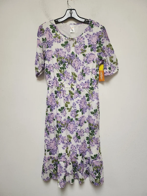 Dress Casual Midi By Clothes Mentor In Floral Print, Size: S