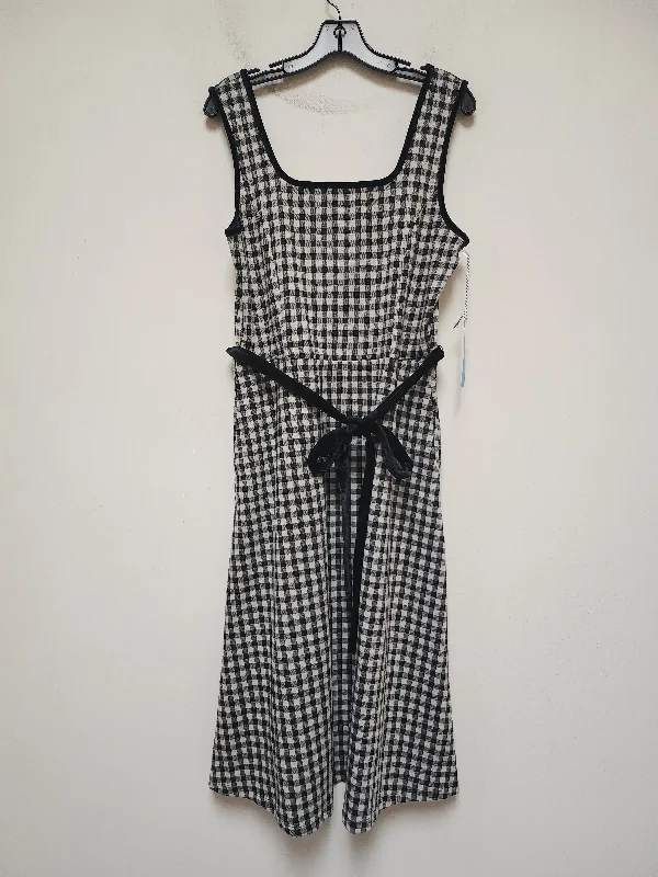 Dress Casual Midi By Draper James In Plaid Pattern, Size: L