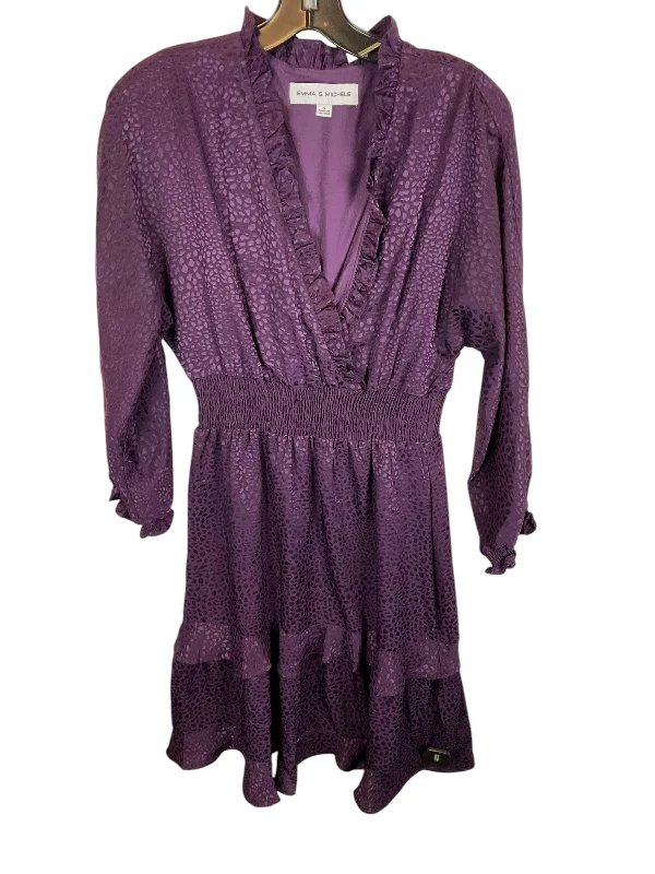 Dress Casual Midi By Emma And Michele In Purple, Size: S