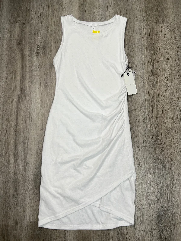 Dress Casual Midi By Leith In White, Size: M