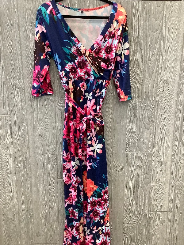 Floral Print Dress Casual Maxi Clothes Mentor, Size Xl