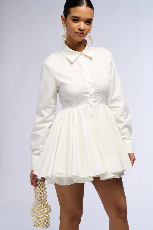 THE IT GIRL POPLIN MINI DRESS