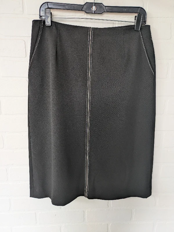 Black Skirt Midi Talbots, Size 10