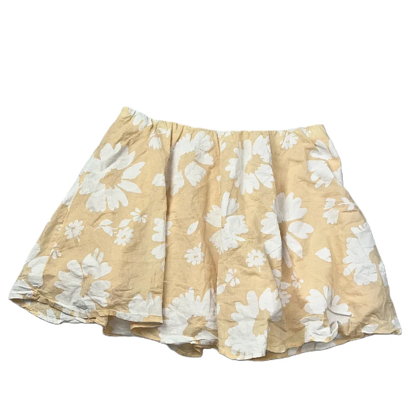 Floral Print Skirt Mini & Short By American Eagle, Size: Xl