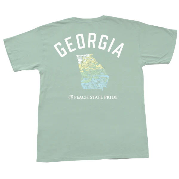 Peach State Pride Georgia United Aquafoam T Shirt