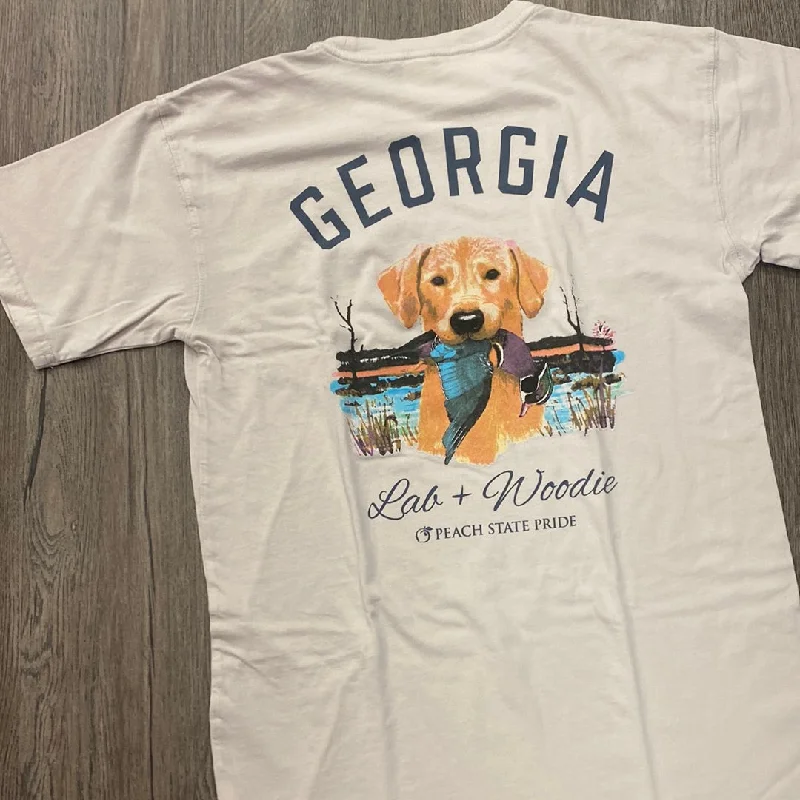 Peach State Pride Lab And Woodie T Shirt