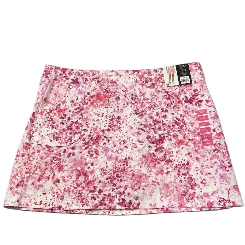 Pink & White Skirt Mini & Short By Jones New York, Size: 20