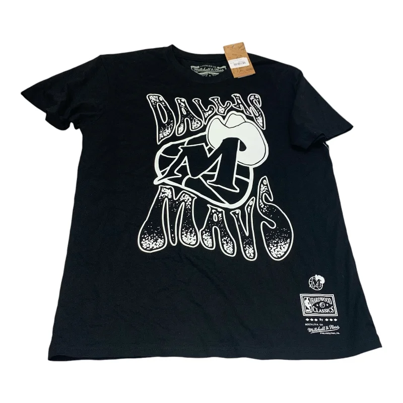 Top Short Sleeve By Mitchell & Ness In Black, Size: L