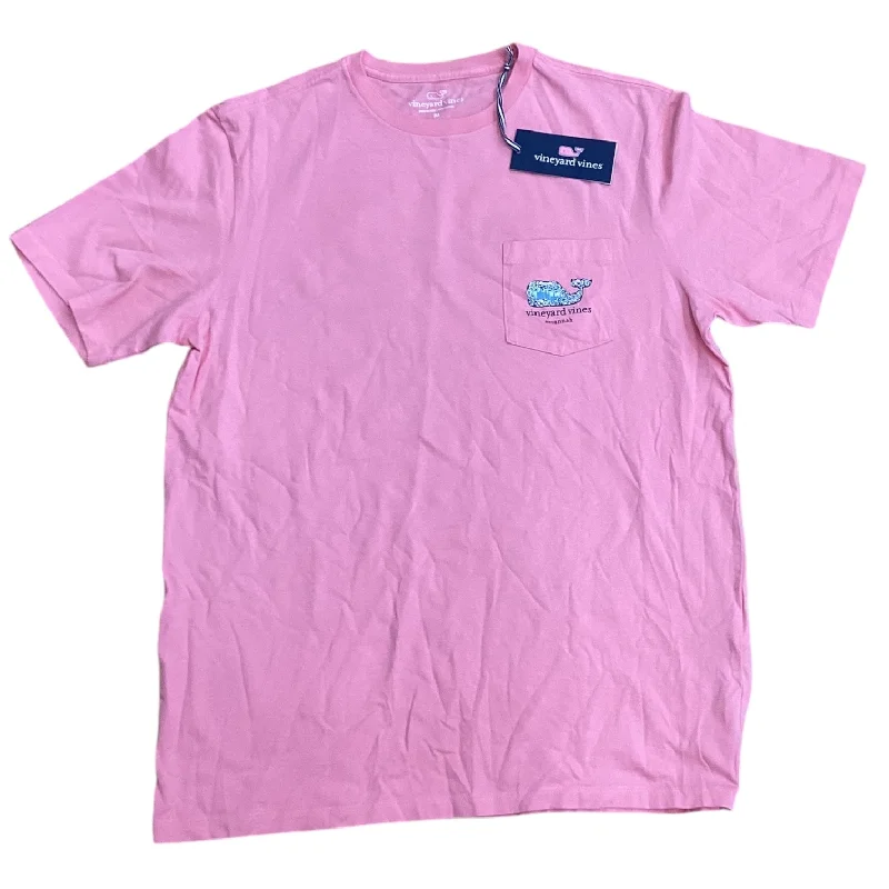 Top Short Sleeve By Vineyard Vines In Pink, Size: M