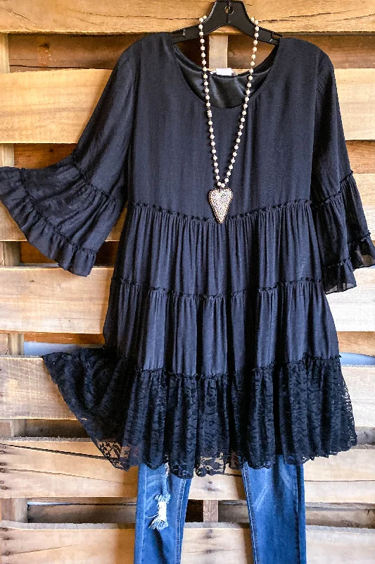 AHB EXCLUSIVE: Like A Dream To Me Tunic - Black