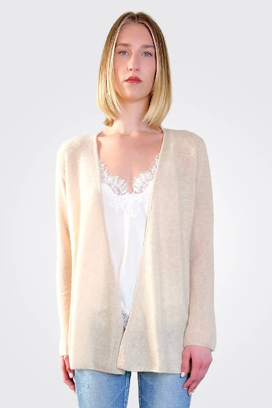 Cashmere Open Duster - Wheat