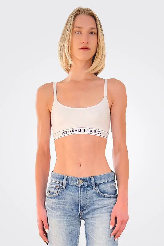 Logo Bralette - Cloud White