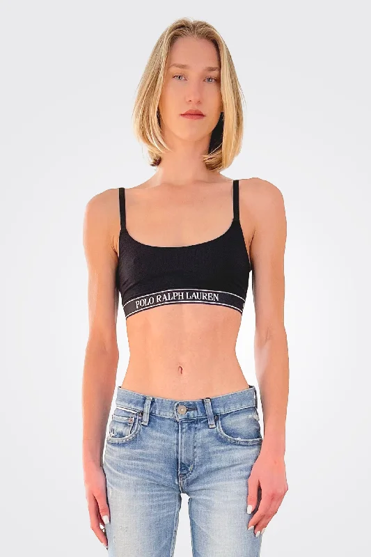 Logo Bralette - Onyx