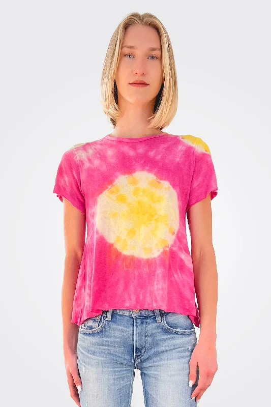 Organic Hemp Cotton Tie Dye Tee - Beach