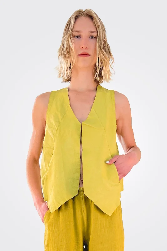 Waistcoat Leather - Lime