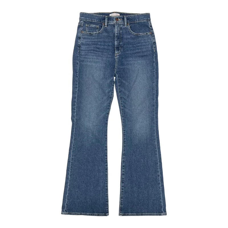 Jeans Flared By Loft In Blue Denim, Size:6