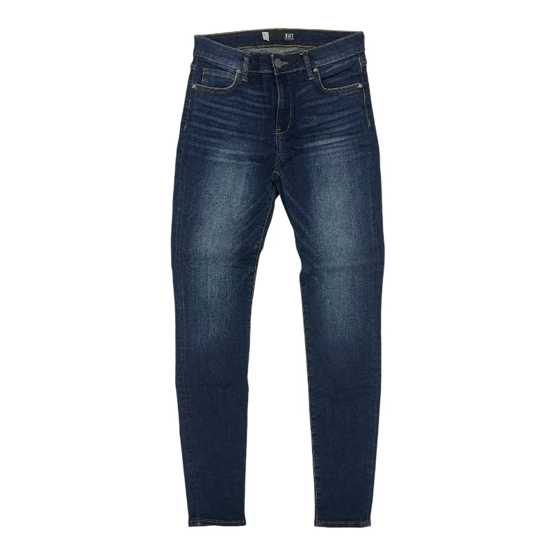 Jeans Skinny By Kut In Blue Denim, Size:4