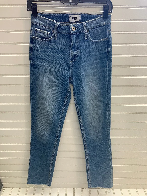 Jeans Skinny By Paige In Blue Denim, Size: 2