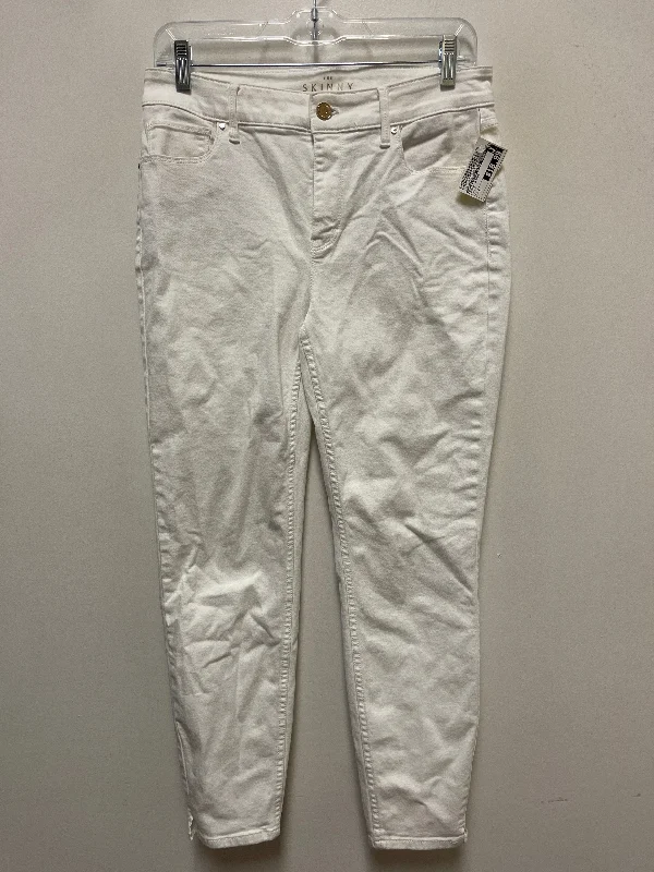 Jeans Skinny By White House Black Market In White, Size: 6