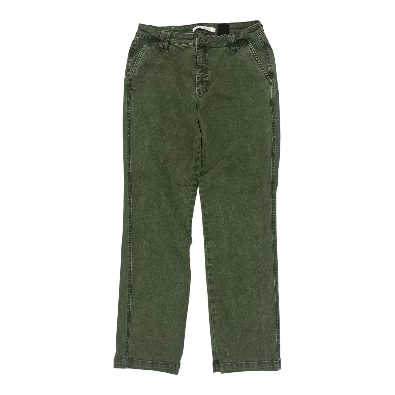 Jeans Straight By Clothes Mentor In Green Denim, Size:6