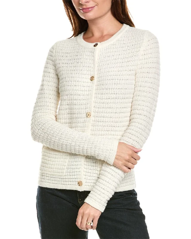 Kier+J Wool & Cashmere-Blend Cardigan