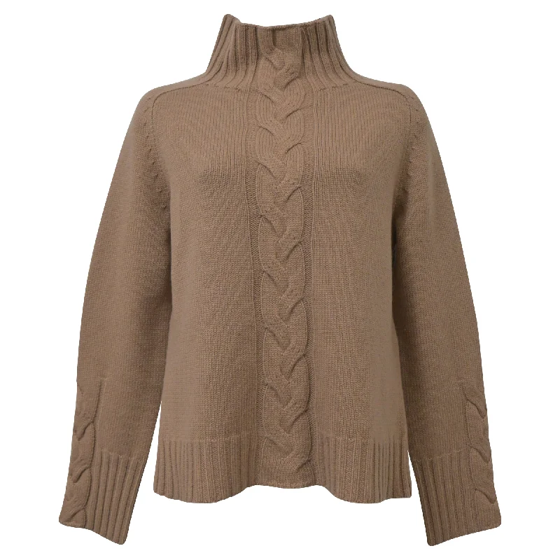 'S Max Mara Chestnut Oceania Sweater in Beige Wool