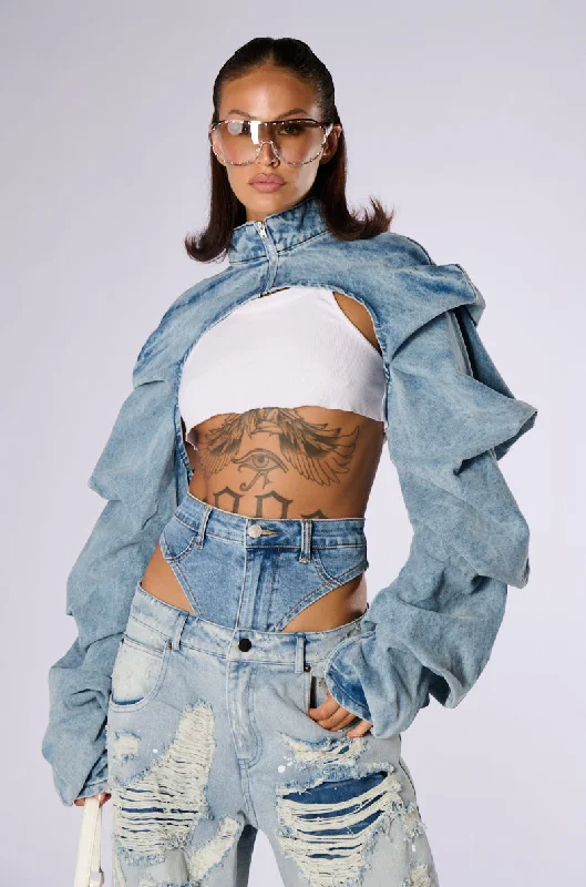 SPOIL ME DENIM BOLERO