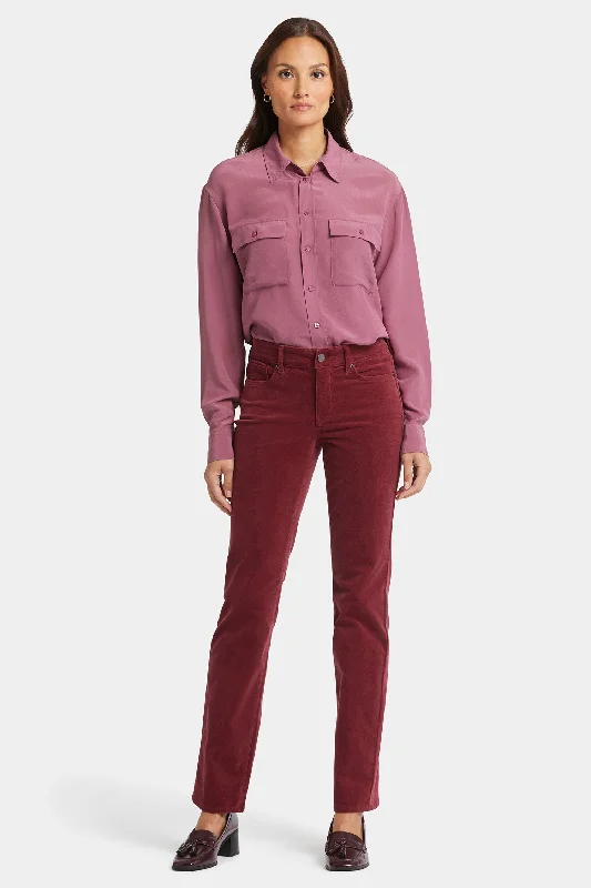 Marilyn Straight Pants - Cranberry Pie